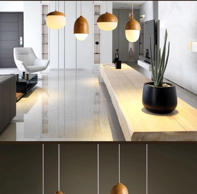 Lámpara de Techo Minimalista con Diseño en Madera Natural - Image 18