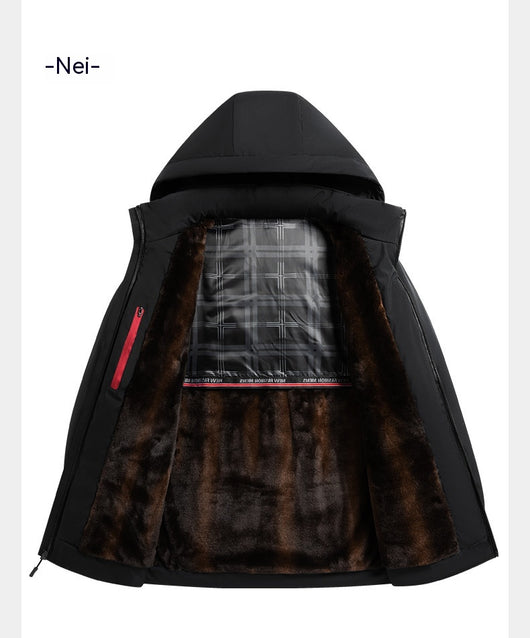 Abrigo Acolchado de Terciopelo para Hombre - Image 14