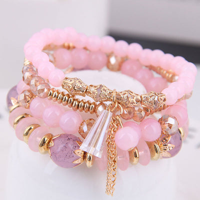 Pulsera Bohemia Multicolor con Cuentas Acrílicas - Brazalete Étnico Multicapa para Mujer - Image 11