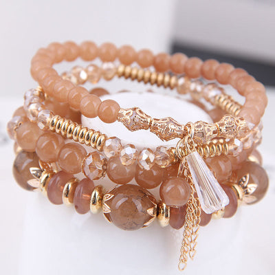 Pulsera Bohemia Multicolor con Cuentas Acrílicas - Brazalete Étnico Multicapa para Mujer - Image 12