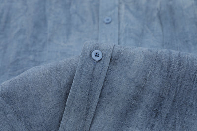 Camisa de Lino y Algodón con Bordado Artesanal para Hombre - Image 31