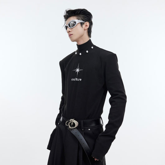 Camisa Básica Cuello Alto Manga Larga Versátil - Image 16
