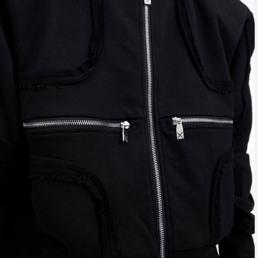 Chaqueta Deportiva Acolchada 3D Rojo con Hombros Deconstruidos - Image 13