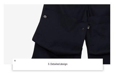 Pantalones Cargo Talle Alto con Costuras Fruncidas y Corte Holgado - Image 10
