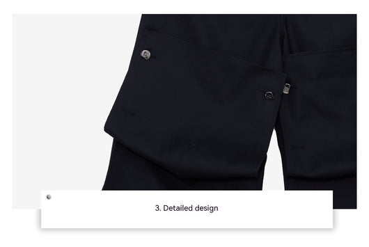 Pantalones Cargo Talle Alto con Costuras Fruncidas y Corte Holgado - Image 21