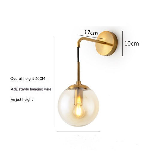 Lámpara de Pared Nórdica de Vidrio para Sala, Dormitorio y Pasillos - Image 10