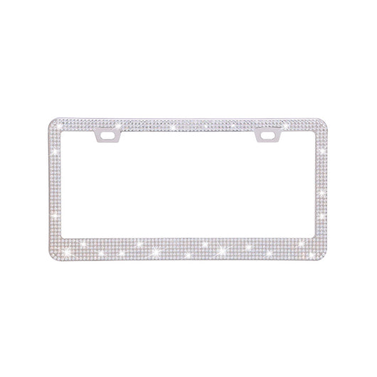 Marco Cromado para Placa de Licencia con Cristales Brillantes - Diseño Acrílico Premium - Image 14