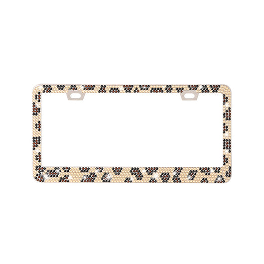 Marco Cromado para Placa de Licencia con Cristales Brillantes - Diseño Acrílico Premium - Image 21