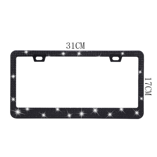 Marco Cromado para Placa de Licencia con Cristales Brillantes - Diseño Acrílico Premium - Image 23