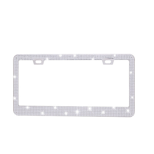 Marco Cromado para Placa de Licencia con Cristales Brillantes - Diseño Acrílico Premium - Image 24