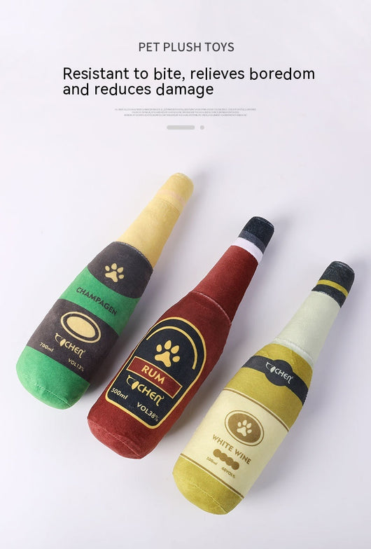 Juguete para Perro Botella de Champagne Resistente a Mordidas - Image 10