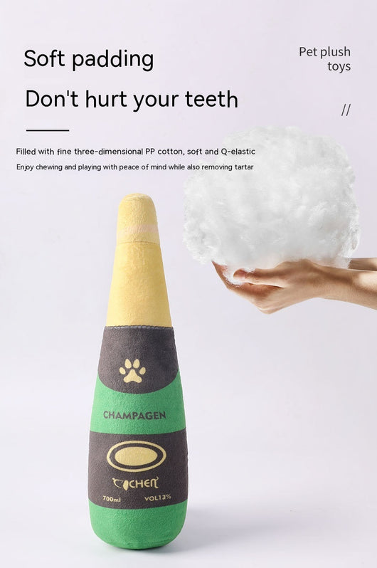 Juguete para Perro Botella de Champagne Resistente a Mordidas - Image 11