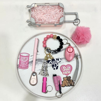 Maleta Miniatura con Estampado de Vaca - Llavero Decorativo - Image 12