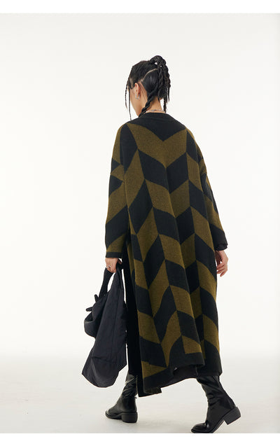 Suéter Holgado Reductor con Corte Oblicuo - Chaqueta Casual Gruesa - Image 22