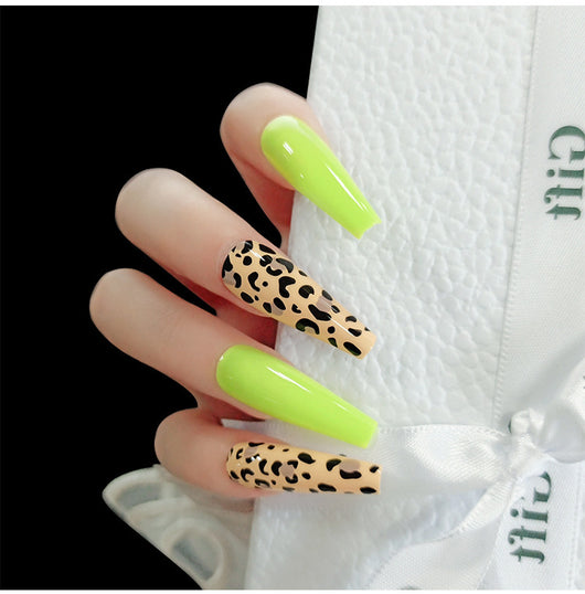 Esmalte de Uñas Estampado Leopardo Amarillo Fluorescente - Image 7