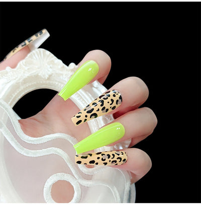 Esmalte de Uñas Estampado Leopardo Amarillo Fluorescente - Image 11
