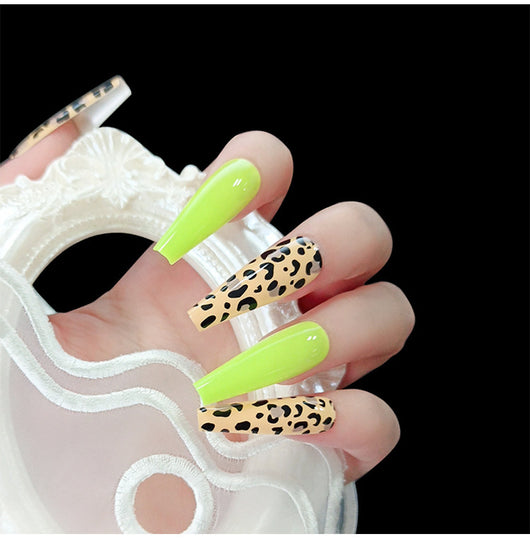Esmalte de Uñas Estampado Leopardo Amarillo Fluorescente - Image 11