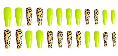 Esmalte de Uñas Estampado Leopardo Amarillo Fluorescente - Image 14