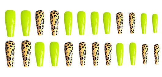 Esmalte de Uñas Estampado Leopardo Amarillo Fluorescente - Image 14