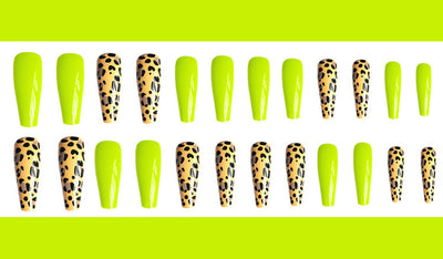 Esmalte de Uñas Estampado Leopardo Amarillo Fluorescente - Image 19