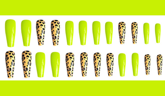 Esmalte de Uñas Estampado Leopardo Amarillo Fluorescente - Image 19