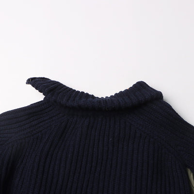 Suéter Cuello Alto Corto Tejido para Mujer - Image 31