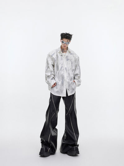 Camisa Oversized Deslavada con Textura Brushed - Estilo Industrial - Image 11