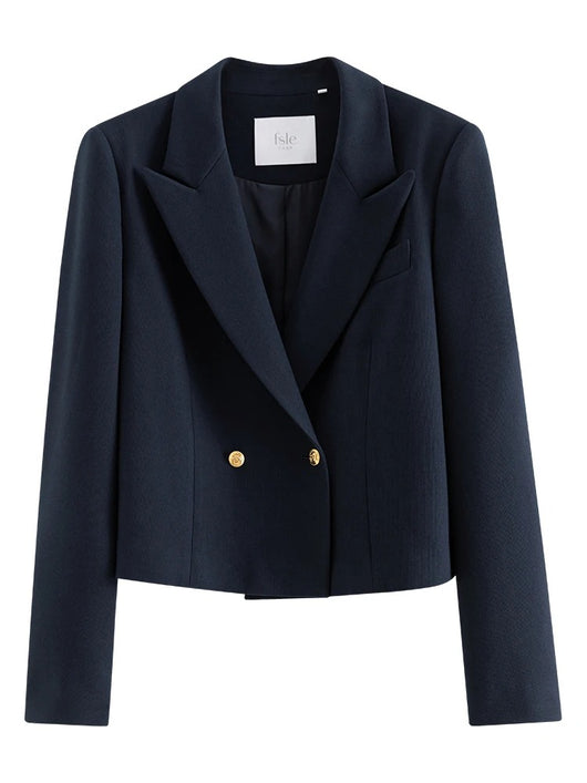 Blazer Corto Casual Estilo Universitario para Mujer - Image 12