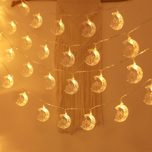 Cadena de Luces LED Castillo Lunar - Decoración Navideña Mágica - Image 20