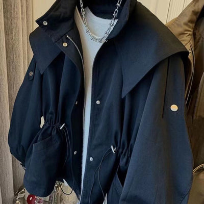 Abrigo Trench Entallado con Capucha y Diseño Ajustado - Image 13