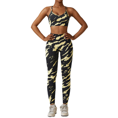 Traje de Yoga Estampado Camuflaje sin Costuras - Image 27