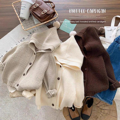Cardigan Hoodie Infantil Otoño Invierno - Suéter Abrigado para Niños y Niñas - Image 24