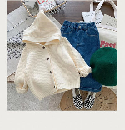 Cardigan Hoodie Infantil Otoño Invierno - Suéter Abrigado para Niños y Niñas - Image 29
