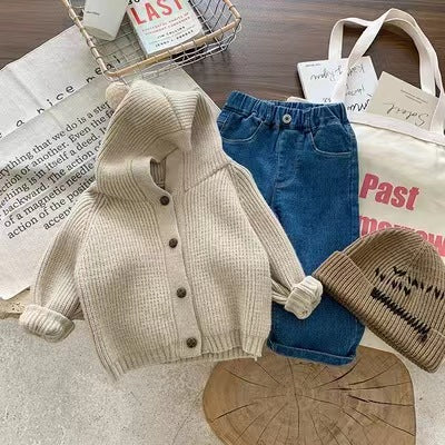 Cardigan Hoodie Infantil Otoño Invierno - Suéter Abrigado para Niños y Niñas - Image 30
