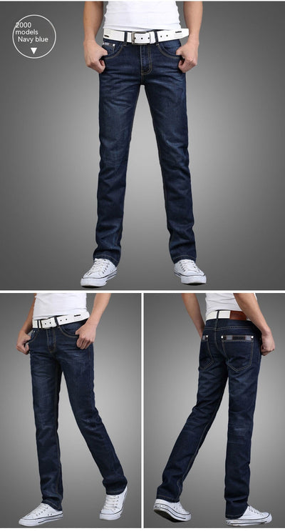 Pantalones Vaqueros Holgados Elásticos para Hombre - Corte Recto Casual - Image 19