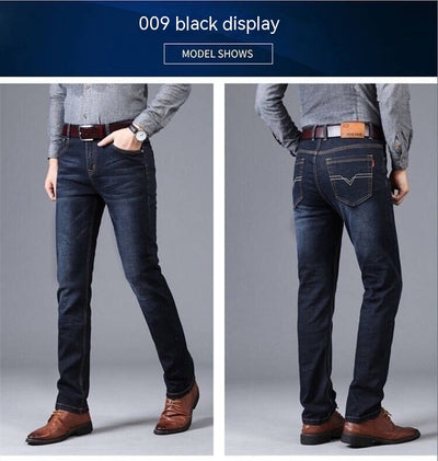 Pantalones Vaqueros Holgados Elásticos para Hombre - Corte Recto Casual - Image 24