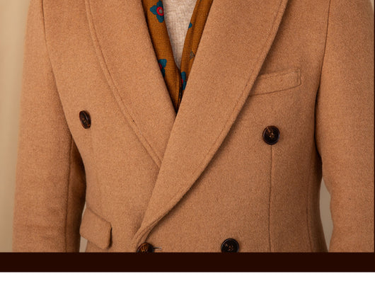 Chaqueta Térmica Abrigo Grueso de Lana con Cuello Doble - Image 12