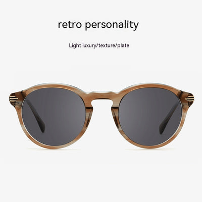 Gafas de Sol Retro Japonesas para Hombre - Montura Redonda con Protección UV - Image 11