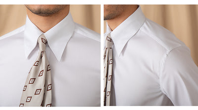 Camisa Blanca Slim Fit de Manga Larga para Hombre - Elegancia Empresarial - Image 11