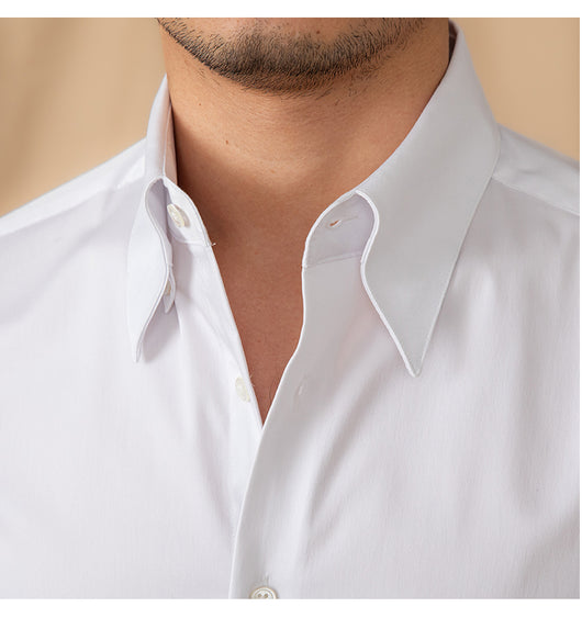 Camisa Blanca Slim Fit de Manga Larga para Hombre - Elegancia Empresarial - Image 15