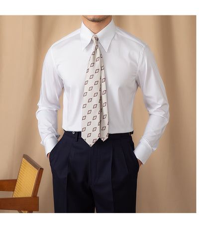 Camisa Blanca Slim Fit de Manga Larga para Hombre - Elegancia Empresarial - Image 16