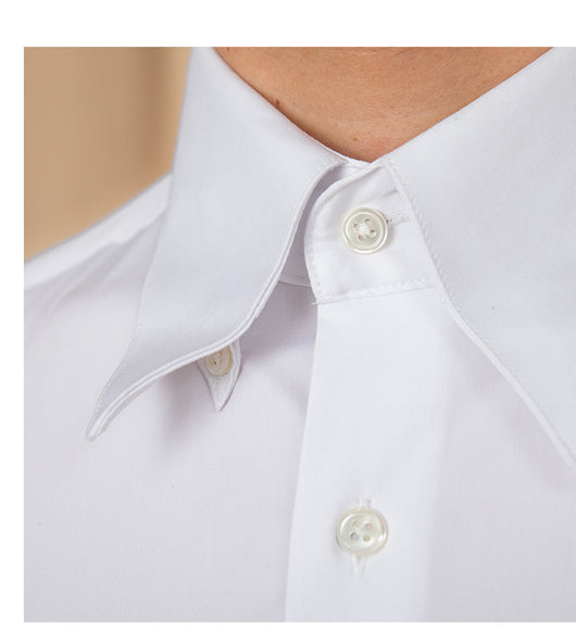Camisa Blanca Slim Fit de Manga Larga para Hombre - Elegancia Empresarial - Image 17