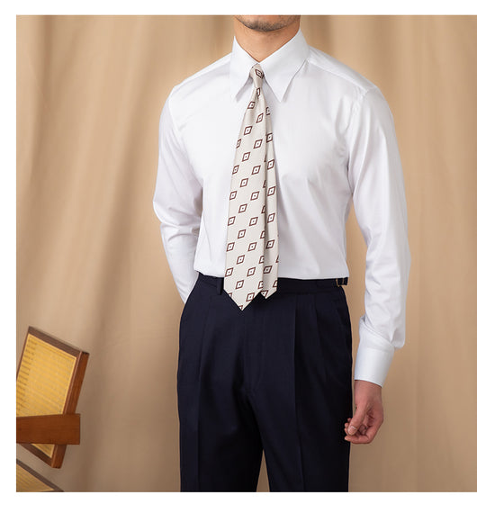 Camisa Blanca Slim Fit de Manga Larga para Hombre - Elegancia Empresarial - Image 21
