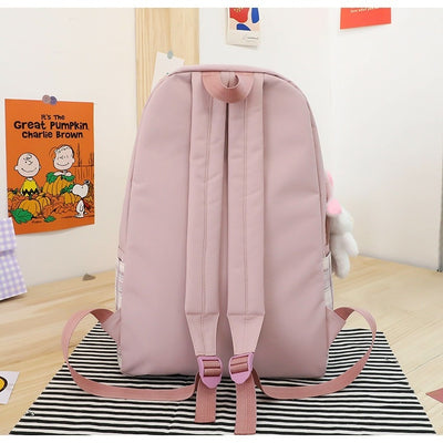 Mochila Escolar de Tres Piezas a Cuadros con Gran Capacidad - Image 36