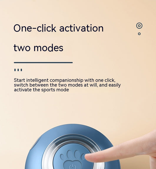 Sakura pink smart pet ball with automatic obstacle avoidance and luminous rotation, shown with its USB charging cable. - Image 17