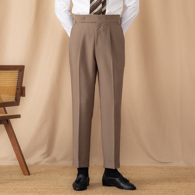 Pantalón de Vestir Hombre Cintura Alta Liso Corte Recto - Image 12