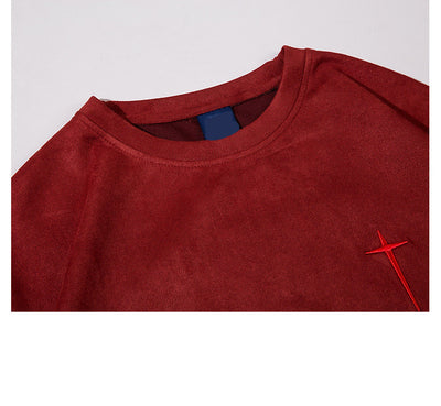 Camiseta Hombre Alfabeto Retro Bordado - Image 11