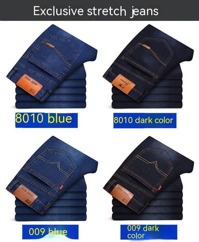 Pantalones Vaqueros Holgados Elásticos para Hombre - Corte Recto Casual - Image 31