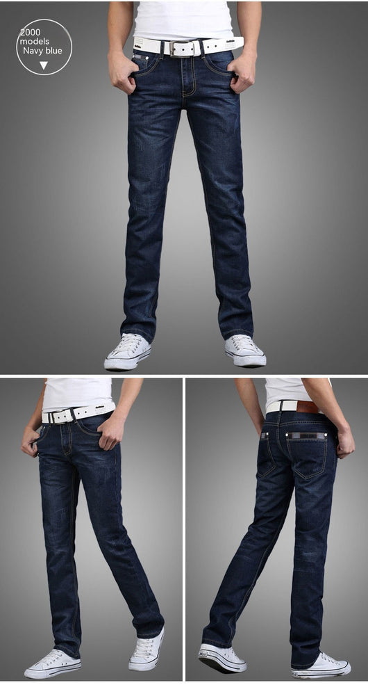 Pantalones Vaqueros Holgados Elásticos para Hombre - Corte Recto Casual - Image 32