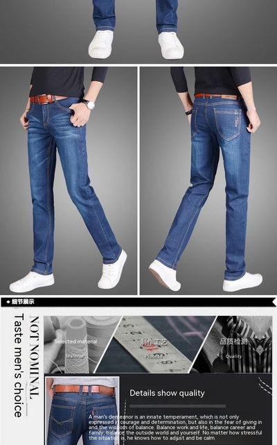Pantalones Vaqueros Holgados Elásticos para Hombre - Corte Recto Casual - Image 33